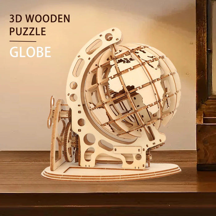 Mechanical Globe 3D Wooden Puzzle On Sale