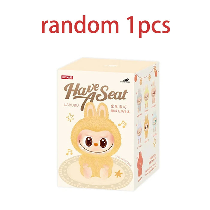 The Labubu Monsters Action Figure Have A Seat Plush Dolls Blind Box On Sale