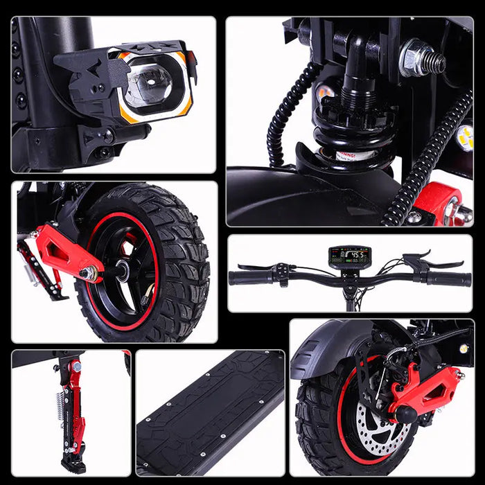 J15 MAX Off-Road 1600W Motor 50KM/H 48v 18Ah Battery 30 Miles Range LED Display 11" Foldable Commuter Electric Scooter For Adults On Sale