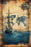 Pirate Ship Artwork - Vintage Marine Life Canvas Print Nautical Treasure Map Wall Decor Ocean Theme Poster On Sale