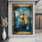 Vintage Marine Life Canvas Print Nautical Treasure Map Wall Decor Ocean Theme Poster On Sale