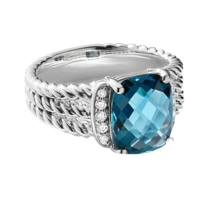 925 Sterling Silver David Yurman Style Fashion Jewelry Rings On Sale
