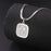 12 Constellation Zodiac Square Medallion Pendant Snake Chain Necklaces On Sale