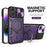 Purple iPhone Ring Stand Armor Case With Camera Protection Slide Cover On Sale