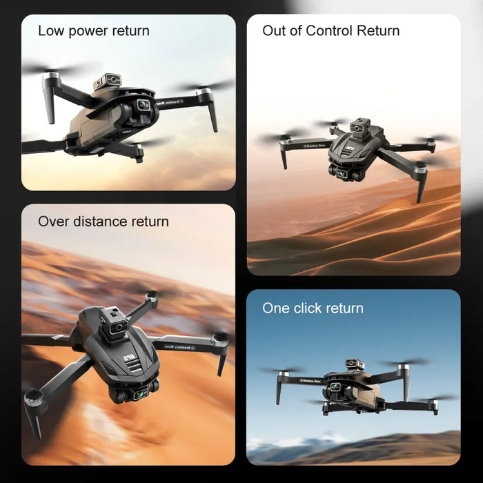 V168 Pro 5G Wifi 8K HD Dual Camera GPS Obstacle Avoidance Brushless Motor Drone On Sale