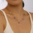 Genuine Platinum Plated S925 Multicolored CZ Gemstone Hearts Pendant Necklace