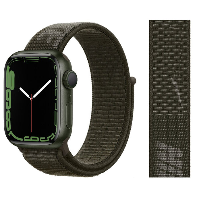 Khaki Nylon Watch Straps For Apple Watch On Sale