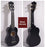 Black 21 Inch Soprano Ukulele with Gig Bag, Tuner And Capo Beginner Acoustic Ukulele Set On Sale