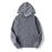 Super Comfy Dark Gray Solid Color Pullover Hoodie Unisex Casual Streetwear Sweatshirt On Sale