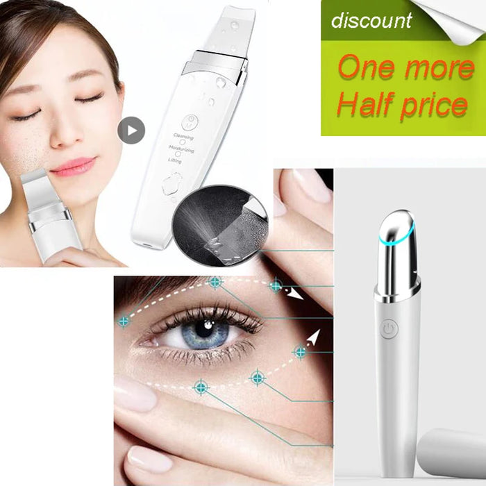 Ultrasonic Derma Skin Scrubber Pen Blackhead Facial Cleaner