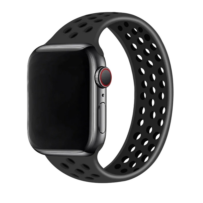 Black Coal Black Sport Solo Band for Apple Watch Strap On Sale