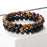 1 Set Natural Tiger Eye Stone Couple Bracelets On Sale