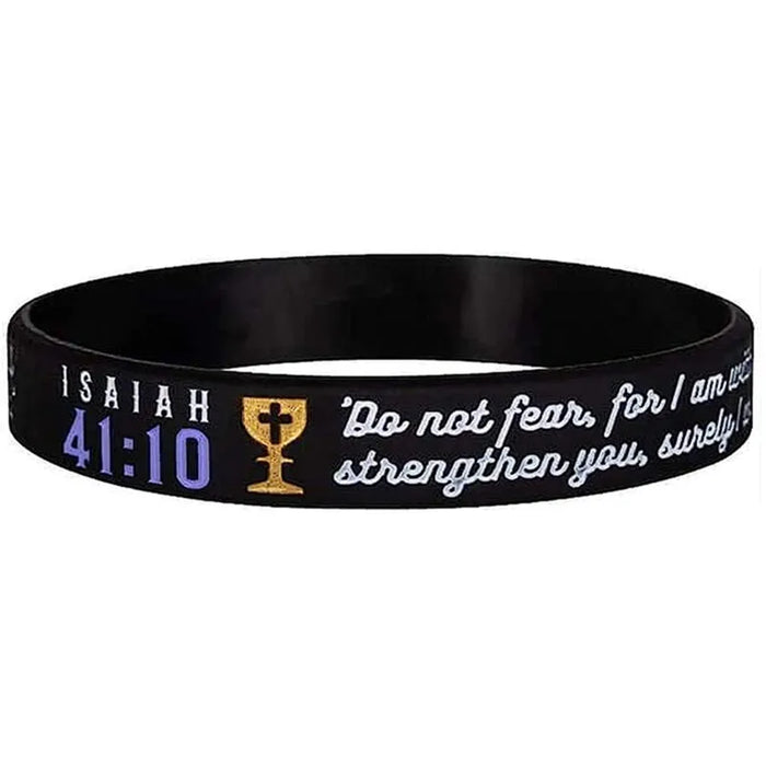 2pcs Do Not Fear Motivational Wristband Silicone Bracelets On Sale