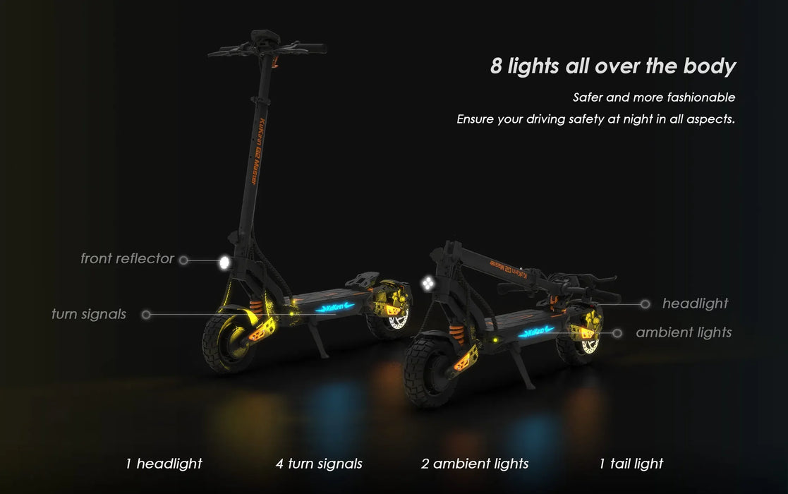 G2 Master Dual 2000W 52V 20.8AH 70km/H High-performance Foldable Electric Scooters For Adults On Sale