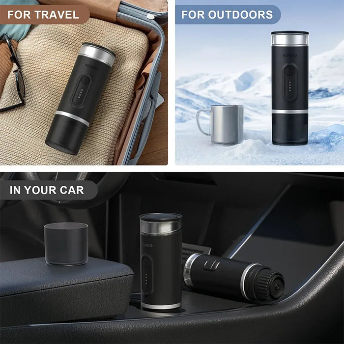 Automatic Heating Portable Coffee Maker – 2-in-1 Capsule Ground Coffee with 15-Bar Pressure On Sale