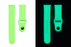 Luminous Green Glow In The Dark Silicone Watch Bracelet For Apple Watch Series On Sale