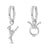 12 Constellation 925 Sterling Silver Taurus Hoop Earrings Timeless Zodiac Elegance On Sale
