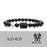 Gemini Black Obsidian Zodiac Constellation Charm Black Onyx Natural Stone Bead Bracelet For Women And Men On Sale