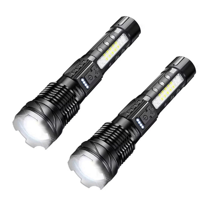 LED Zoomable Handheld Flashlight For Outdoors On Sale