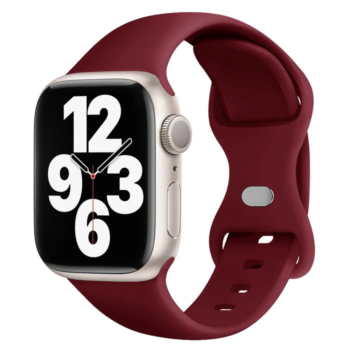 Wine Red Sport Band For Apple iWatch On Sale