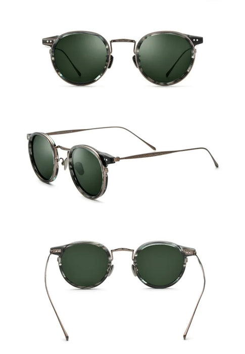 Ultralight Titanium Polarized Vintage Style Sunglasses For Men and Women On Sale