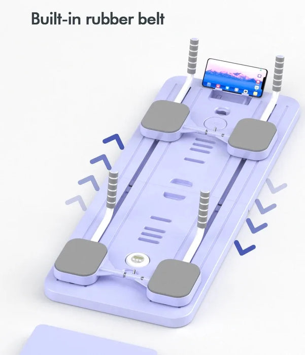 6-in-1 Foldable Multi-Purpose Pilates Exercise Board For Abdominal And Core Strength Workout Training On Sale
