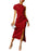 Sexy Red Asymmetric One Shoulder Cocktail Party Ruched Dress On Sale