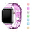 Purple Transparent Glitter Silicone for Apple Watch Band 38mm, 40mm, 42mm, 44 mm, 45mm, 49mm On Sale