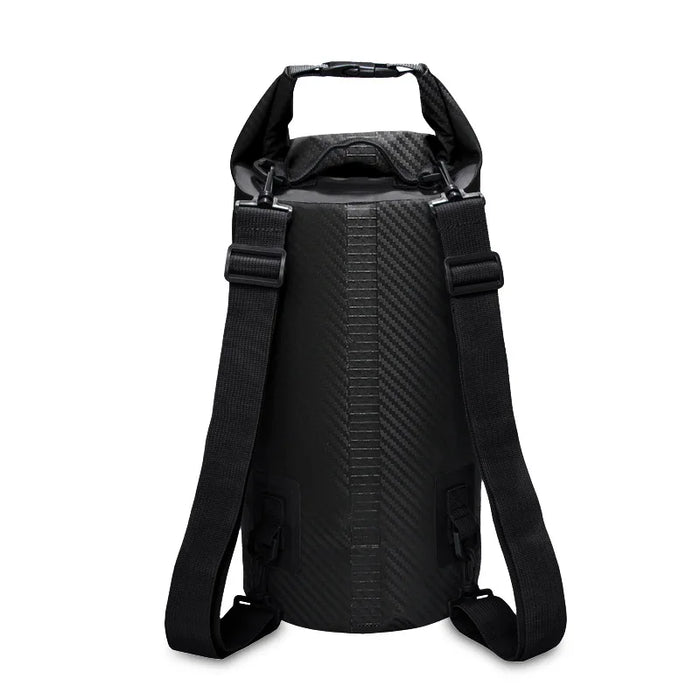 Black Carbon Fiber Pattern Lightweight Waterproof Dry Bag Backpack For Outdoor Water Sports (5L–30L) On Sale
