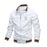 Unisex Varsity Jacket – Lightweight Retro Baseball Style Coat for Men and Women In White On Sale