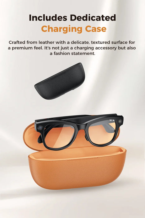 AI Smart Eyewear With Touch Control And Charging Case For Photo, Music, Calls, Hands-free video and Audio Recording On Sale
