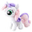 Adorable Rainbow Hair White Unicorn Pony Plush Doll Anime Style Fantasy Character Plush Toy 28-33cm On Sale