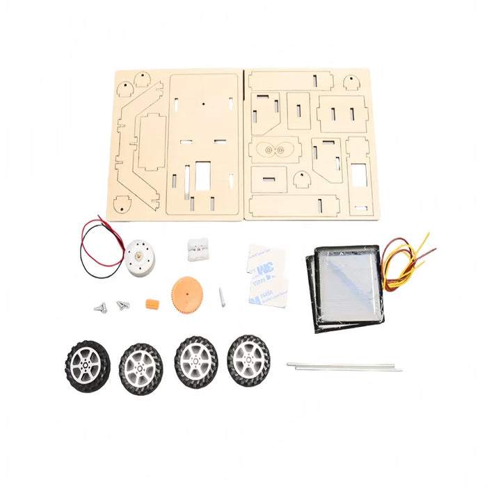 Solar Energy Racing Car DIY Robot Vehicle 3D Wooden Puzzle Kit On Sale