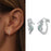 925 Sterling Silver Ocean Marine Life Theme Seahorse Hoop Earrings Collection On Sale