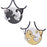 Stainless Steel Matching Cat Friendship Pendant Necklaces For Couples On Sale