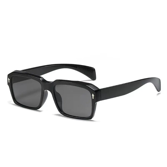 Classic Retro Black Rectangle HD Lens UV400 Sunglasses On Sale