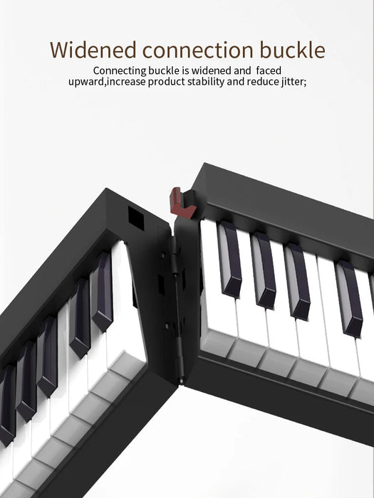 88 Keys Lightweight Portable Folding Digital Piano Full Set With MIDI Sustain Pedal On Sale