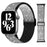 Silver Black Glitter Sparkle Nylon Strap for Apple Watch 38mm, 40mm, 41mm, 42mm, 44 mm, 45mm On Sale