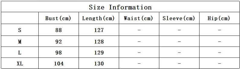 Size Chart: Chic Layered Ruffle Tiered White Dress