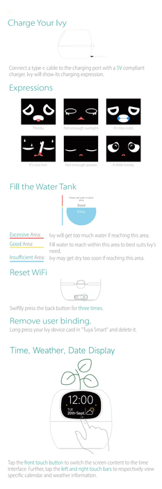 AI Smart Indoor Plant Care Pot Robot Instruction