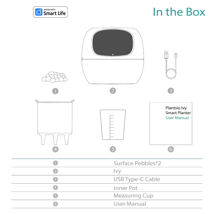 AI Smart Indoor Plant Care Pot Robot Unbox Package