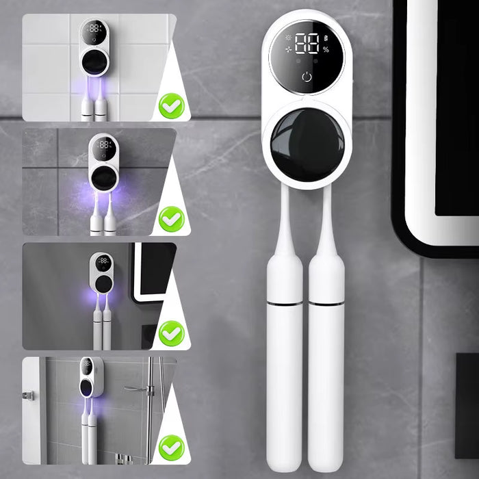 Smart Automatic UV Toothbrush Holder with Fan Drying And Motion Sensor On Sale