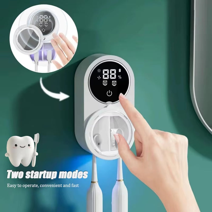 Smart Automatic UV Toothbrush Holder with Fan Drying And Motion Sensor On Sale
