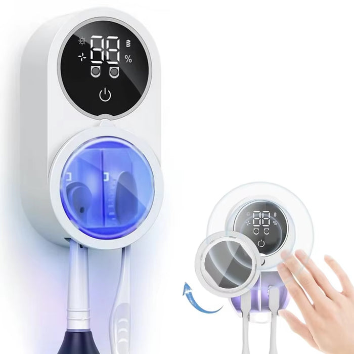 Smart Wireless Automatic UV Toothbrush Holder with Fan Drying And Motion Sensor On Sale