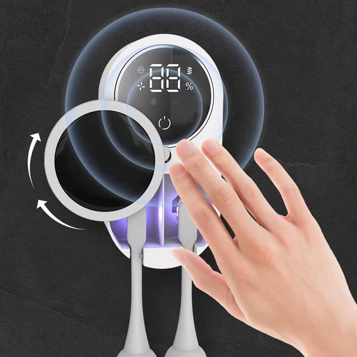 Smart Automatic UV Toothbrush Holder with Fan Drying And Motion Sensor On Sale