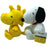 25CM Snoopy and Woodstock Set Soft Plush Doll Toys On Sale
