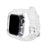 Transparent Silver Clear iWatch Case And Silicone Straps Sets For Apple Watch Band 38mm, 40mm, 41mm, 42mm, 44mm, 45mm On Sale