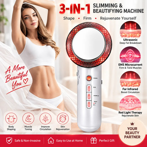 Ultrasonic Body Massager with EMS and Infrared Heating Device On Sale