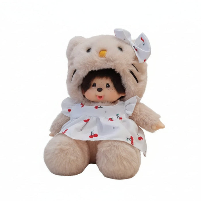20cm Miichi Monkey Monchhichi Hello Kitty Dress Up Costume Collection Soft Plush Doll On Sale