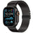 Black Color Milanese loop Apple Watch Strap For iWatch Ultra 2, Series 10, 9, 8, 7, 6, 5, SE, 4, 3 On Sale